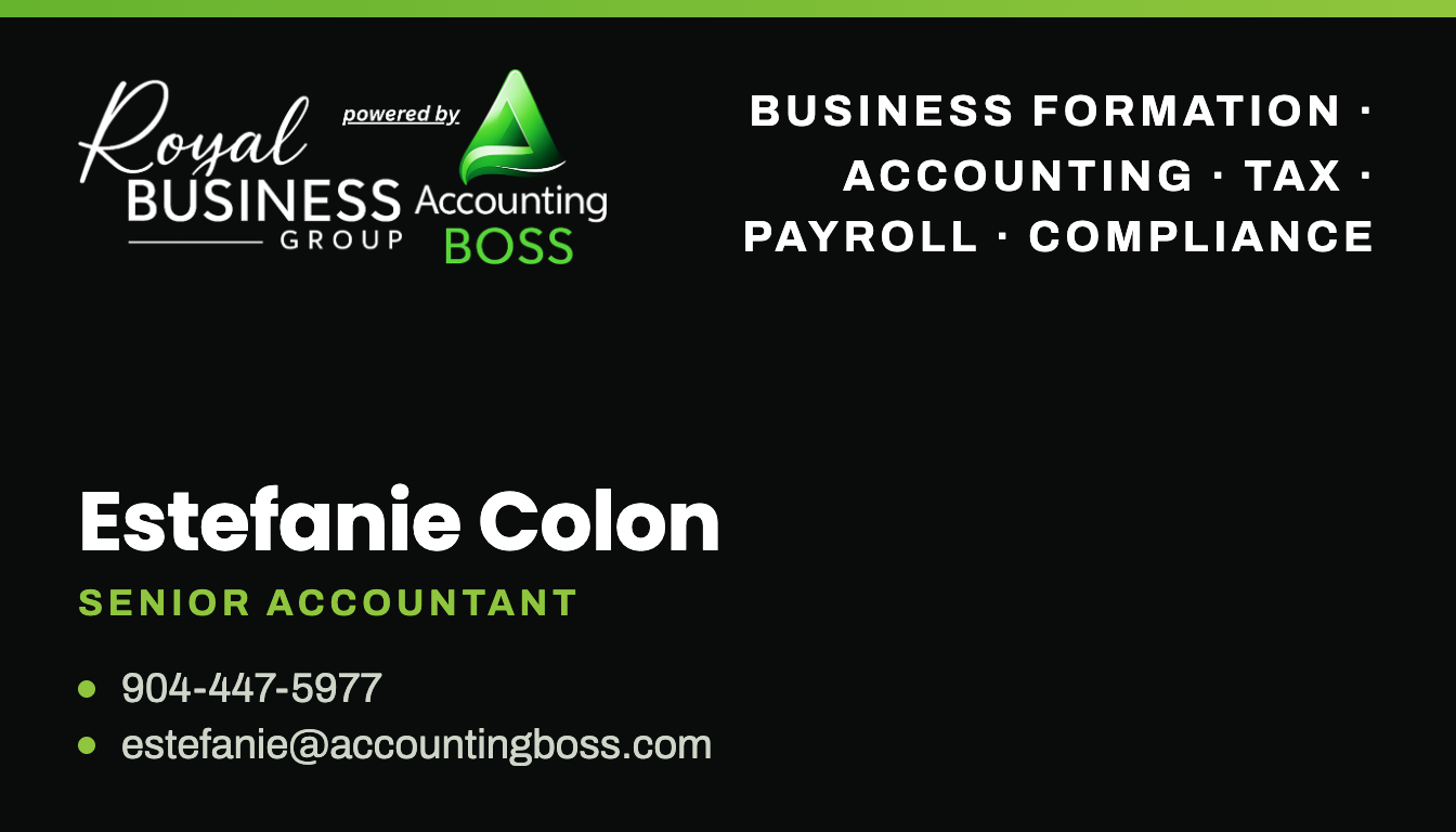 Estefanie Colon business card