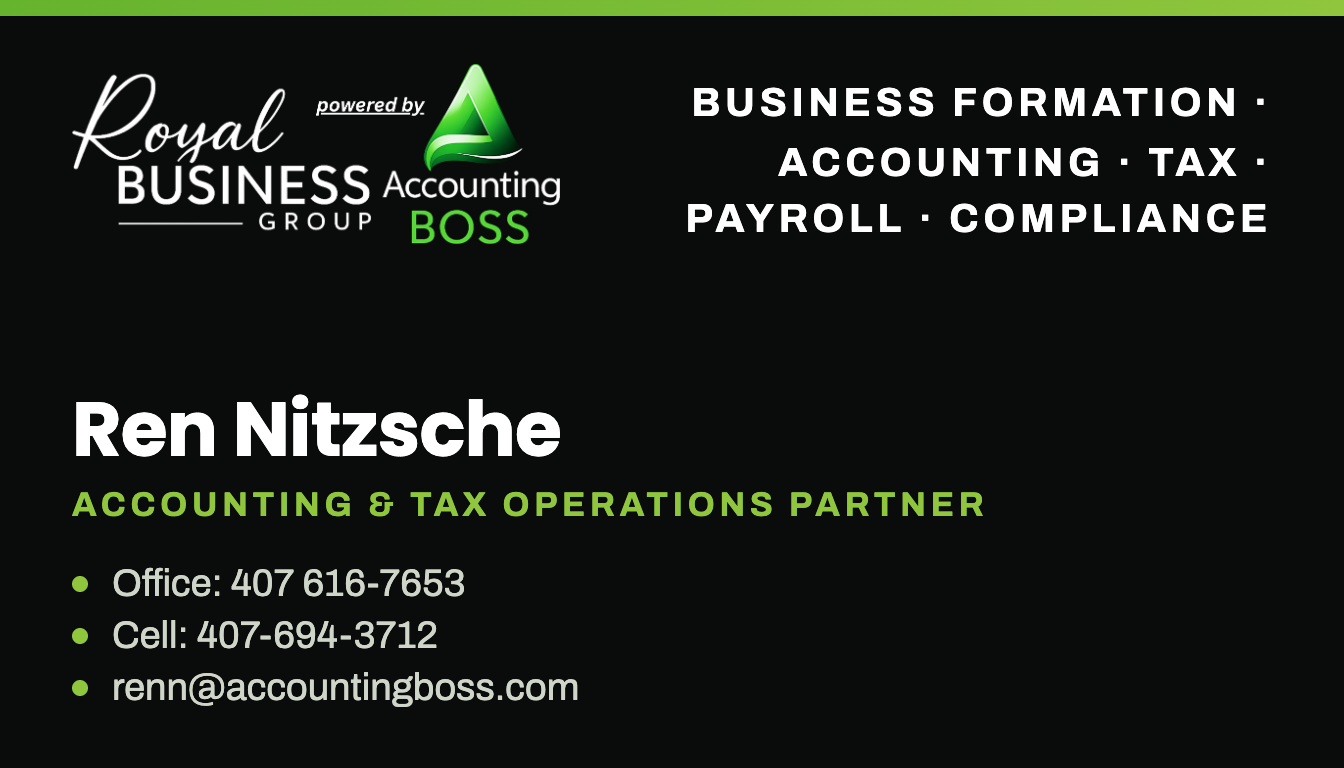 Ren Nitzsche business card